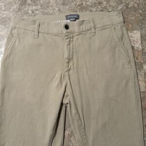 Ash & Erie Pants Mens 33x27 (Fits 33x26) Tan Khaki Stretch Chino Cotton